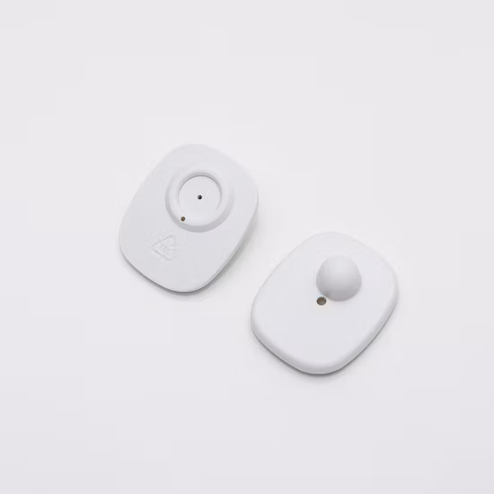 EAS Tag Price 8.2MHz Sensor Anti Theft Small Mini Square Alarm Security Tag RF EAS Anti Theft Tag Clothing Magnetic Security Hard Tag for Garment Retail Store